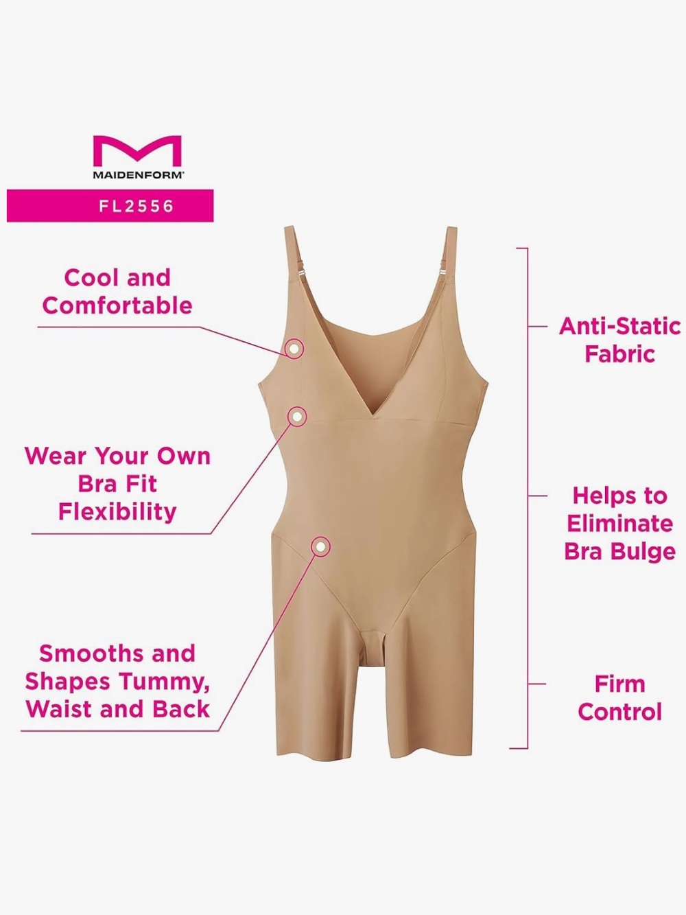 Vassarette and Maidenform Slip and Shapewear Bundle - Women's Intimates Size XL - Picture 5 of 6
